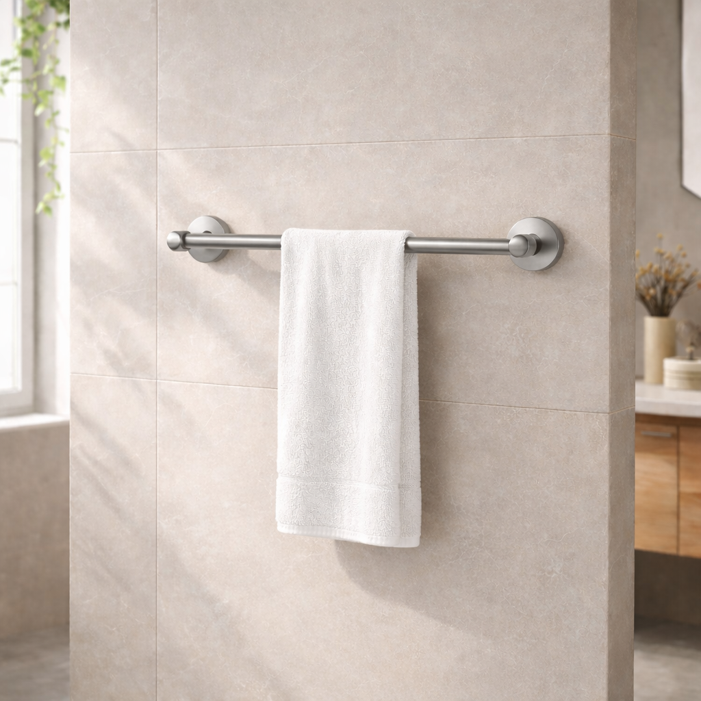 Porte serviettes Gris brossé