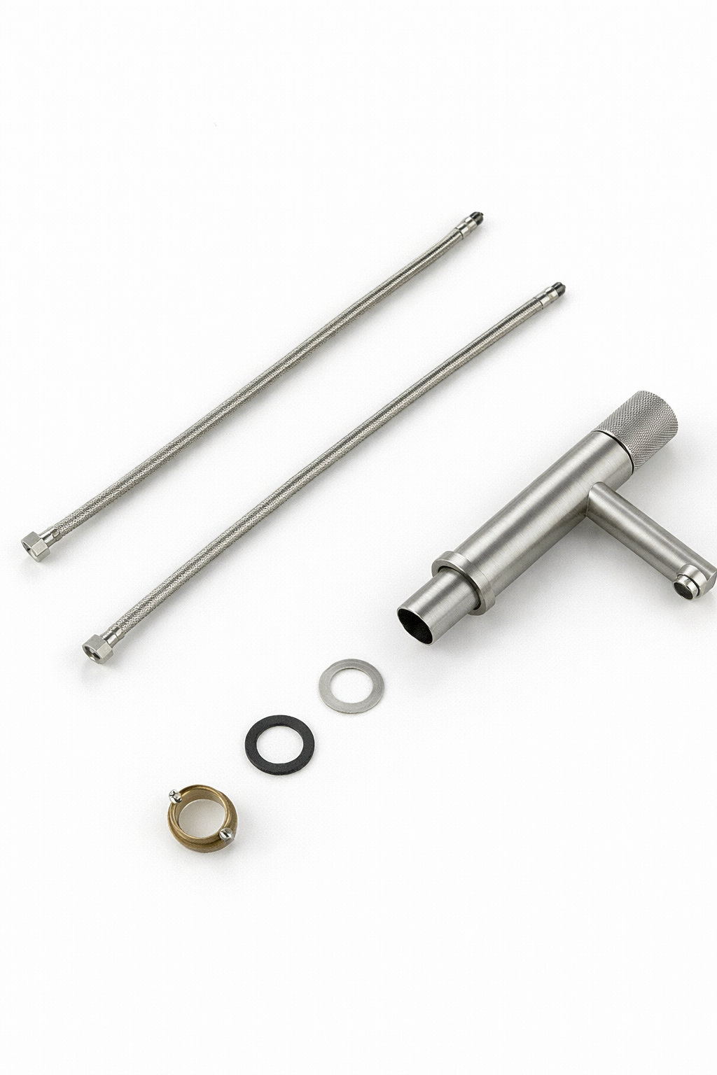 Mitigeur de lavabo – Gris brossé PVD