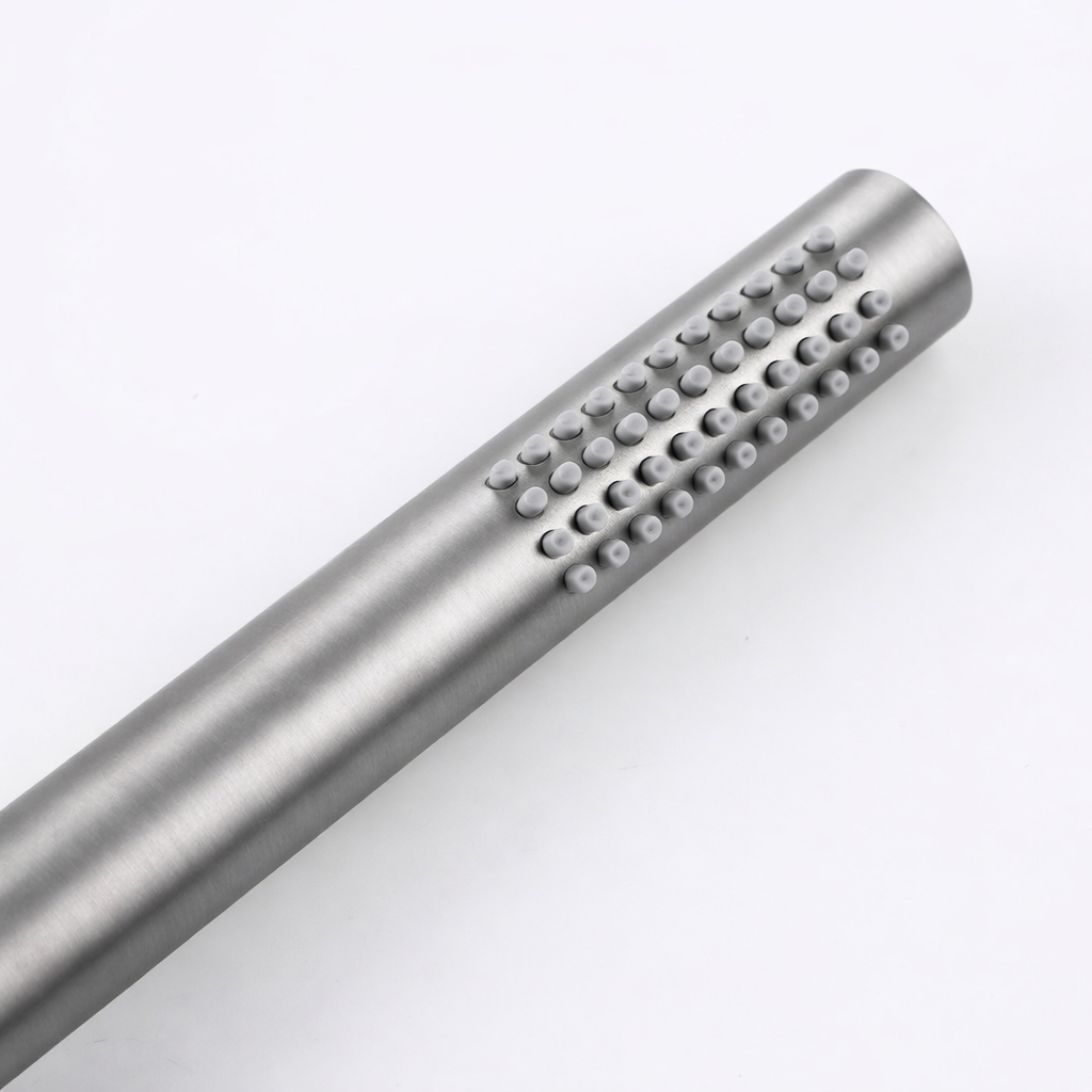 Colonne de douche encastrée – Gris brossé PVD