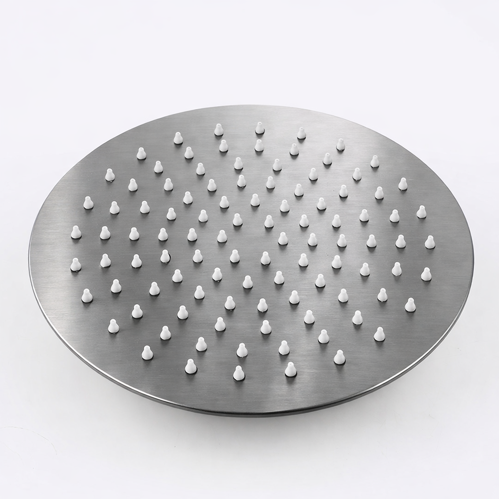 Colonne de douche apparente – Gris brossé PVD