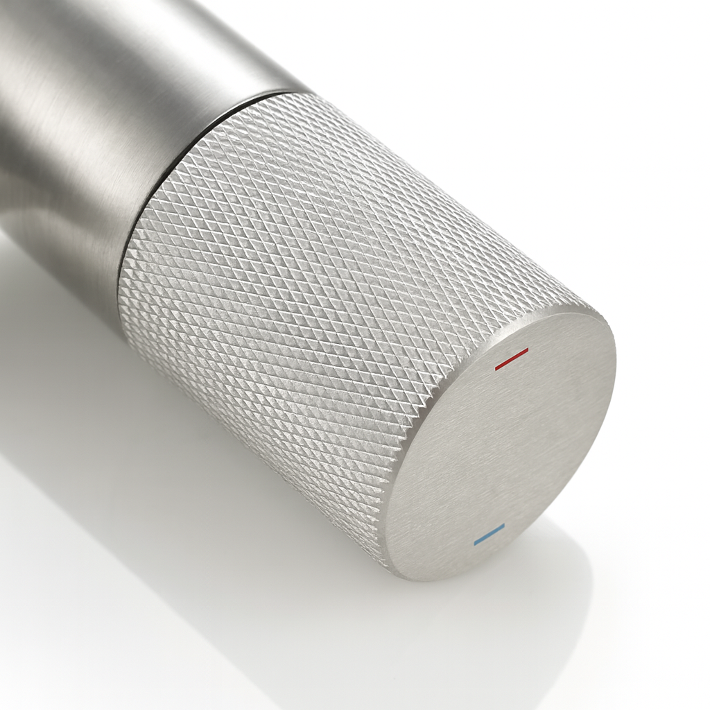 Mitigeur de lavabo – Gris brossé PVD